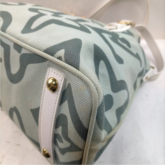 Louis Vuitton Antigua Cabas PM Green Canvas Tote Bag - Picture 5 of 10